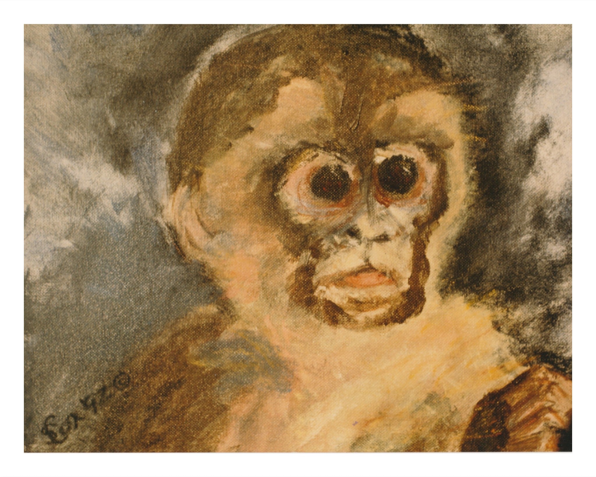 MONKEY MARK ゴールデンモンキー グラフィックアートA1 Baroque Art Monkey Graffiti 65x55 – Orangewallz